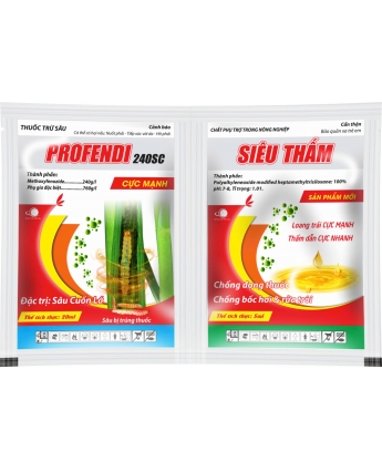 PROFENDI 240SC 20ml + SIÊU THẤM 5ml (chất phụ trợ trong nông nghiệp)